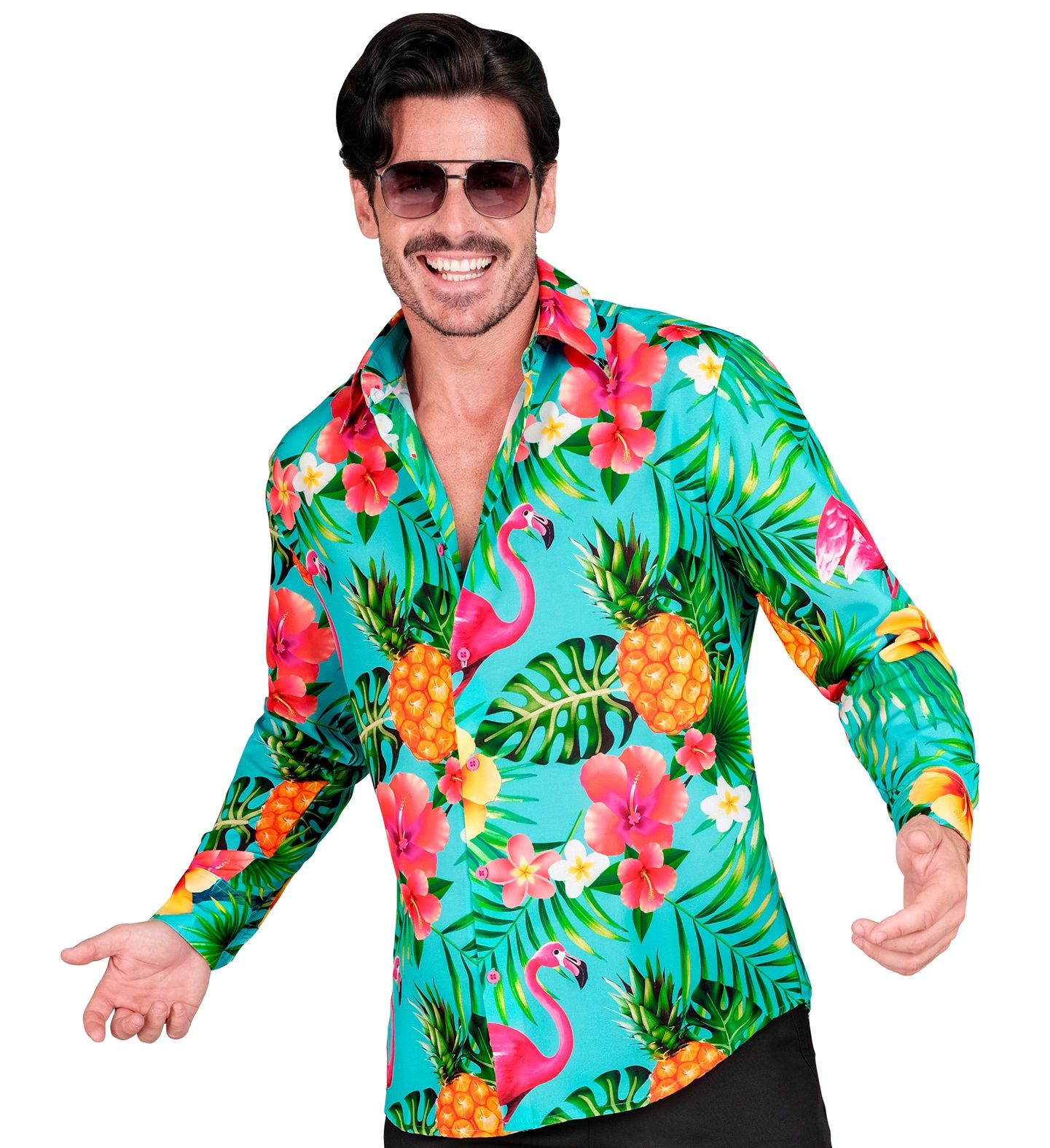 Hawaii glow in the dark blouse mannen