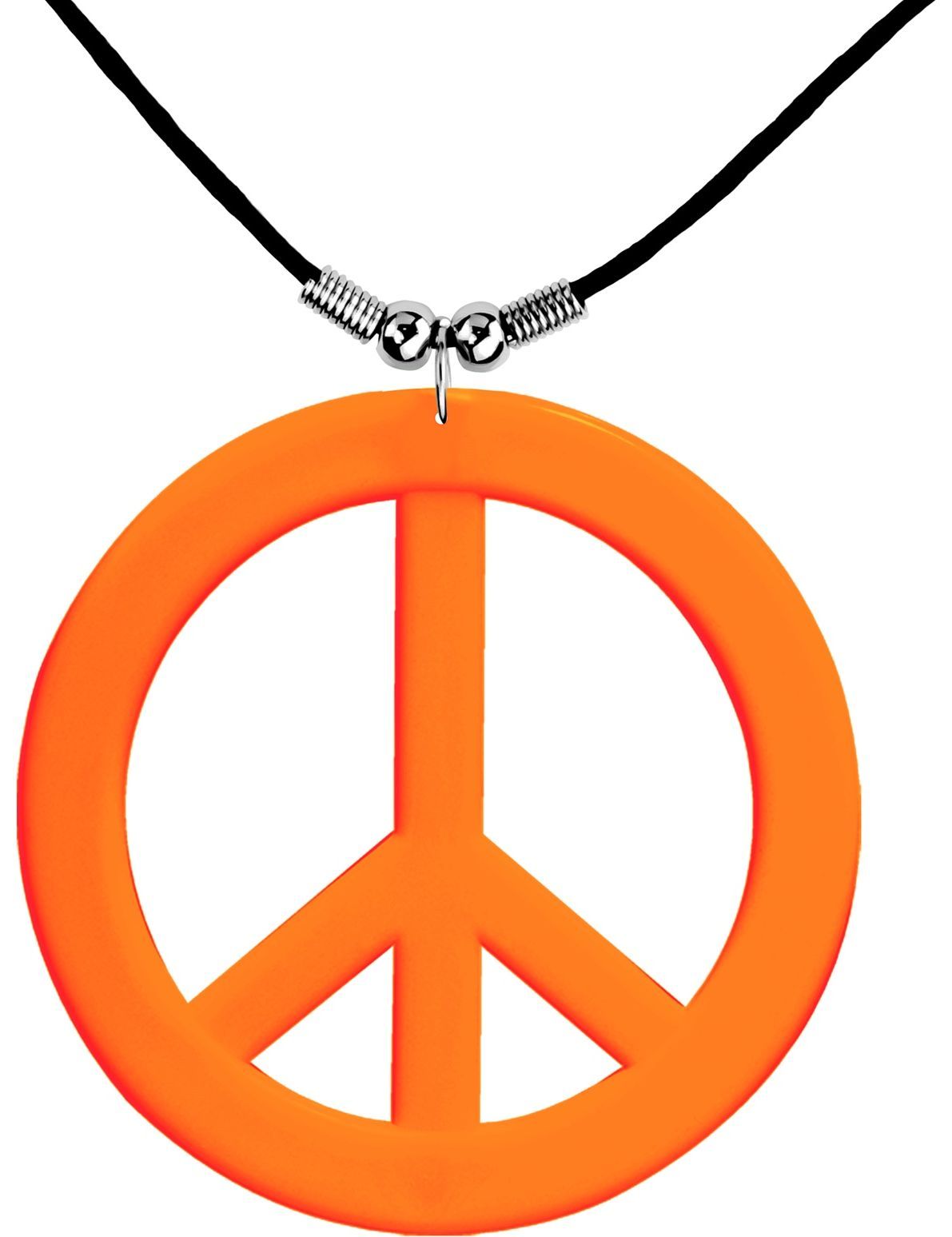 Hippie ketting neon oranje