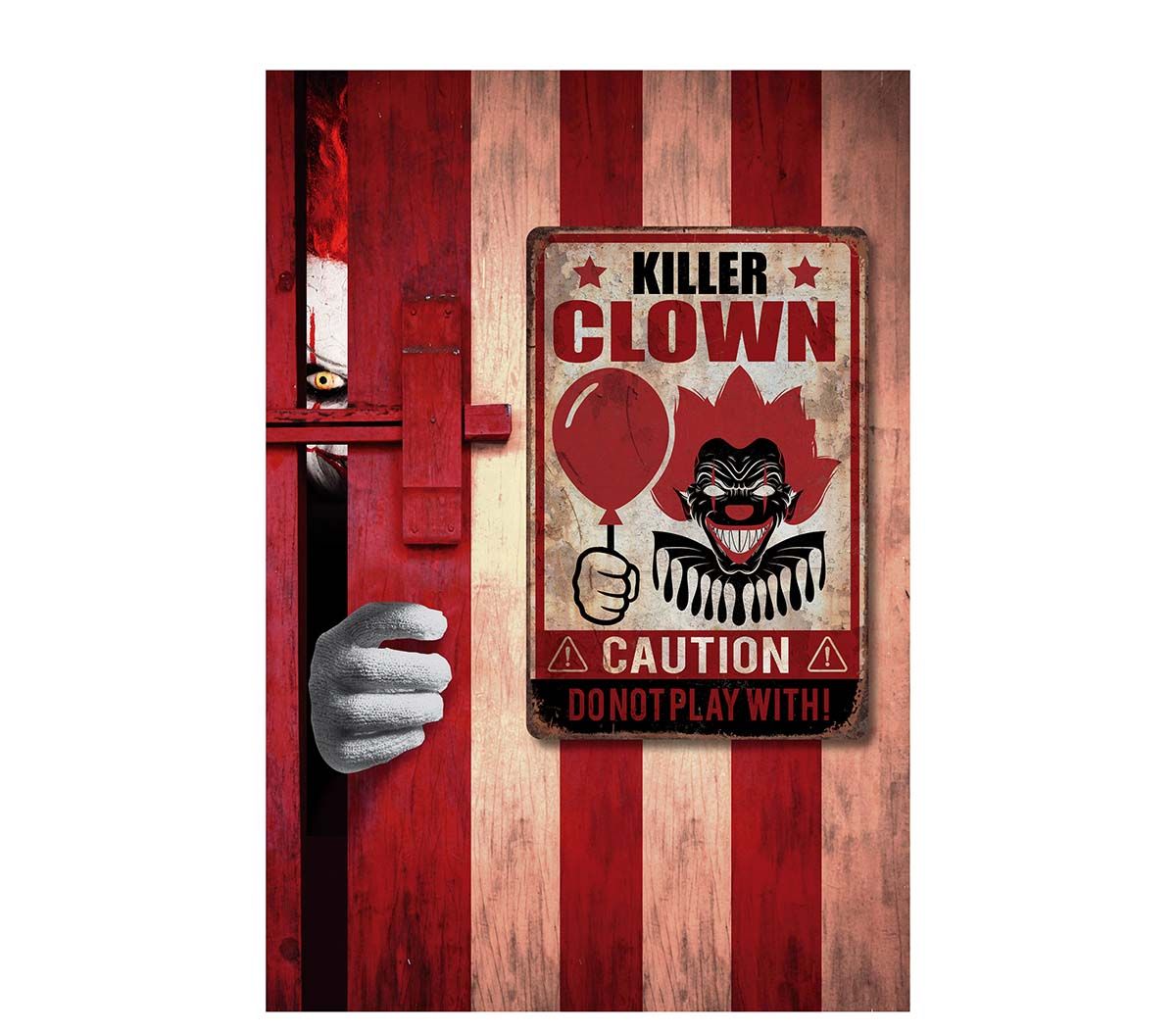 Horror clown poster 24 x 36 cm halloween