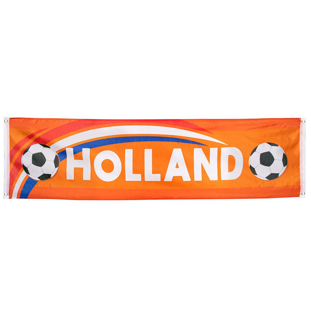 Hup Holland hup voetbal oranje banner