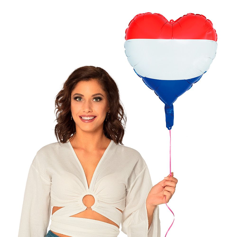 Ik hou van Holland hartvormige folieballon