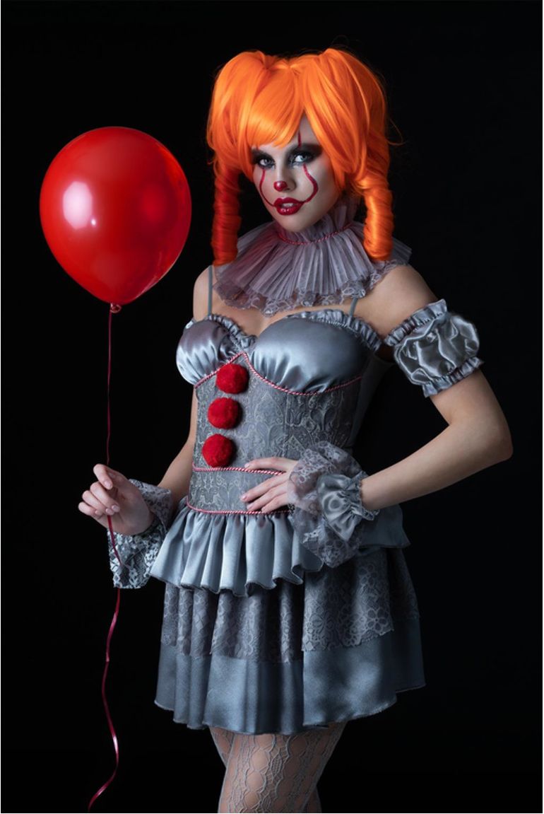 It Pennywise jurkje Dames Grijs