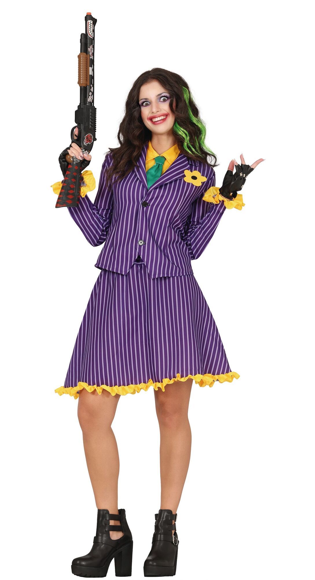 Joker jurk halloween dames