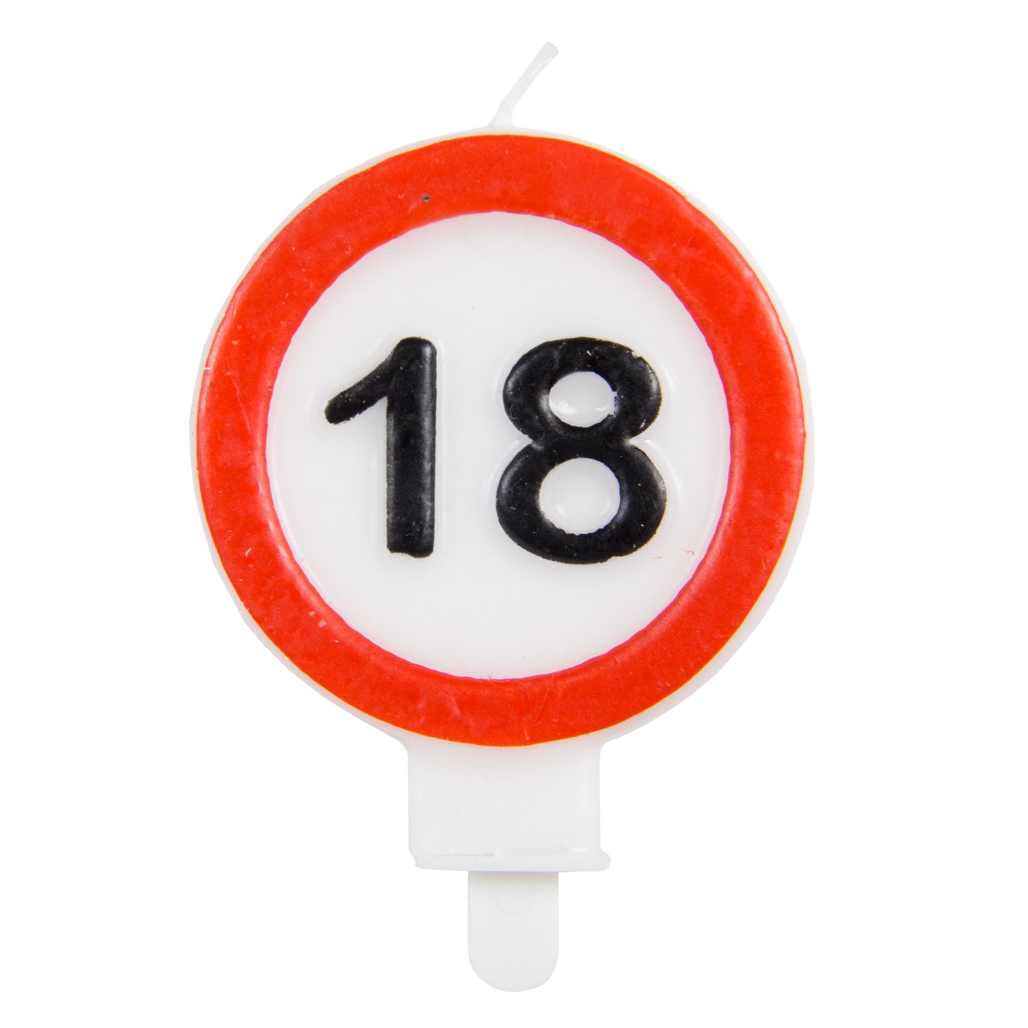 Kaars 18 Jaar Verkeersbord