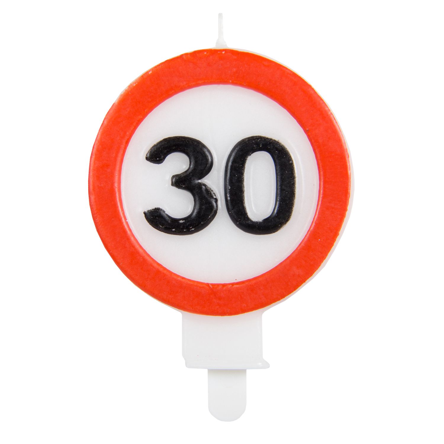 Kaars 30 Jaar Verkeersbord