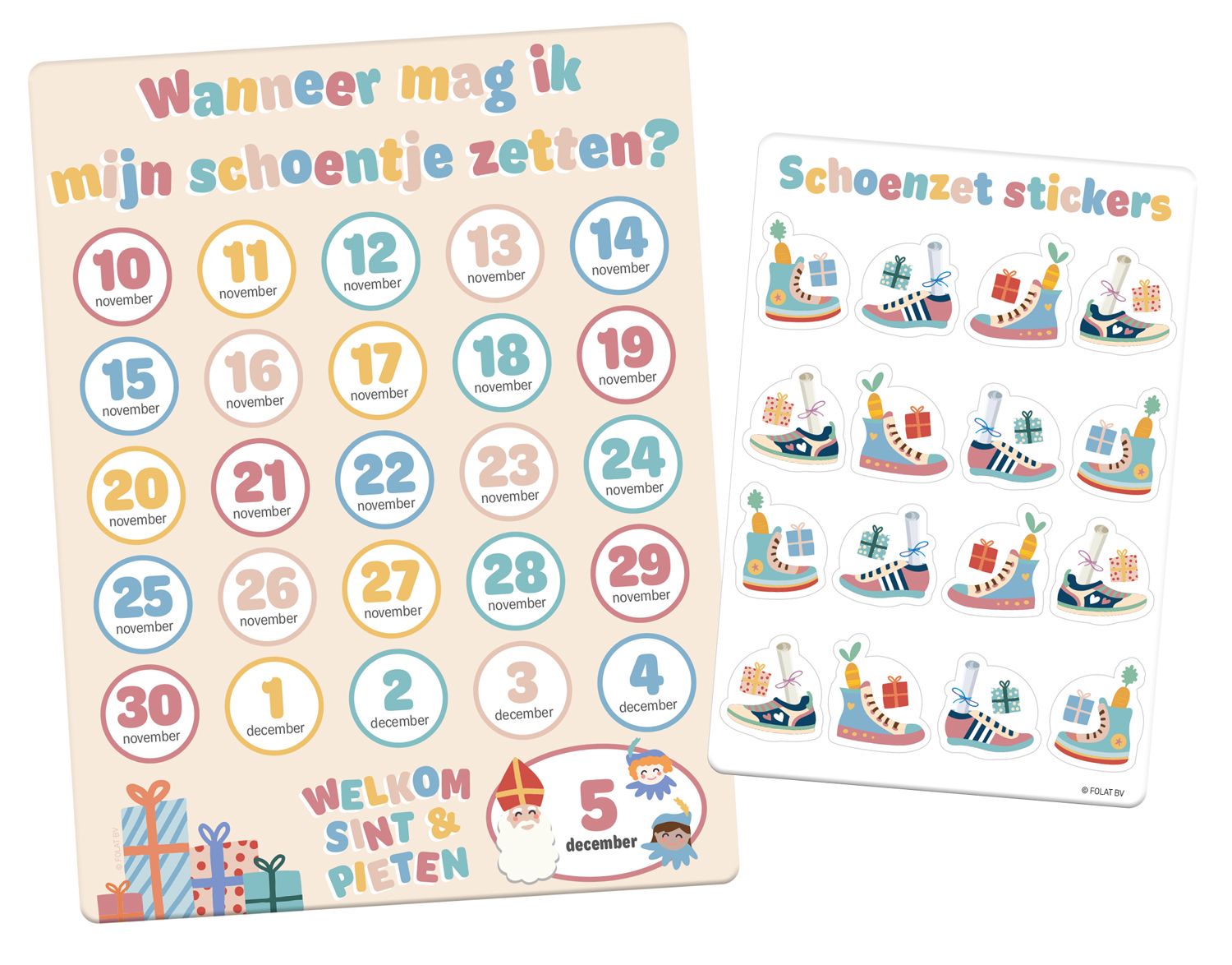 Kalender Schoen Zetten Sinterklaas