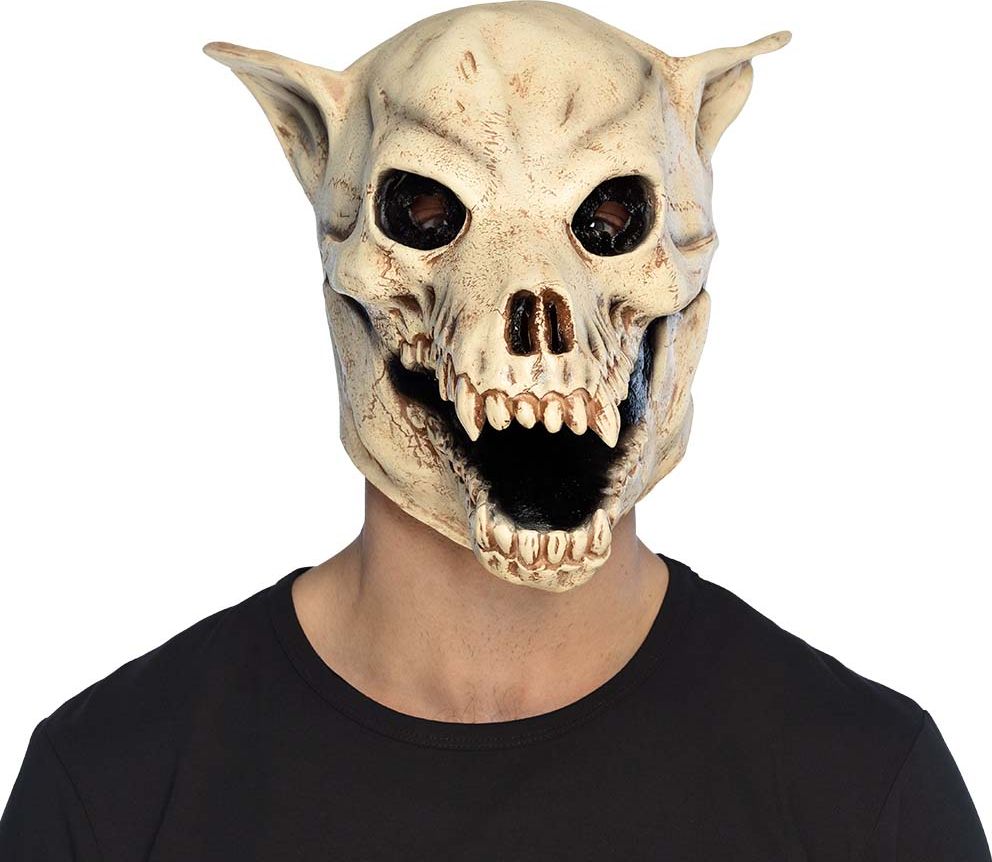 Latex Hoofdmasker Hondenschedel Halloween