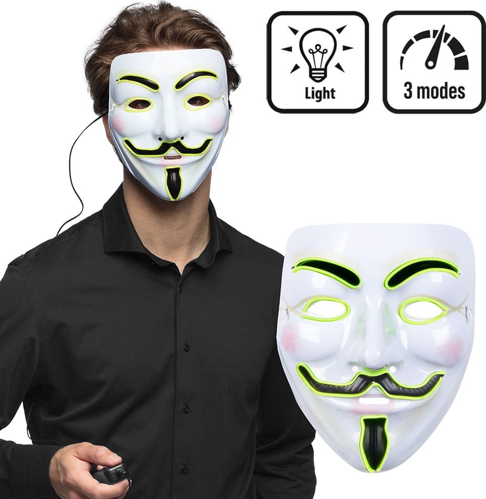 LED Gezichtsmasker V for Vendetta