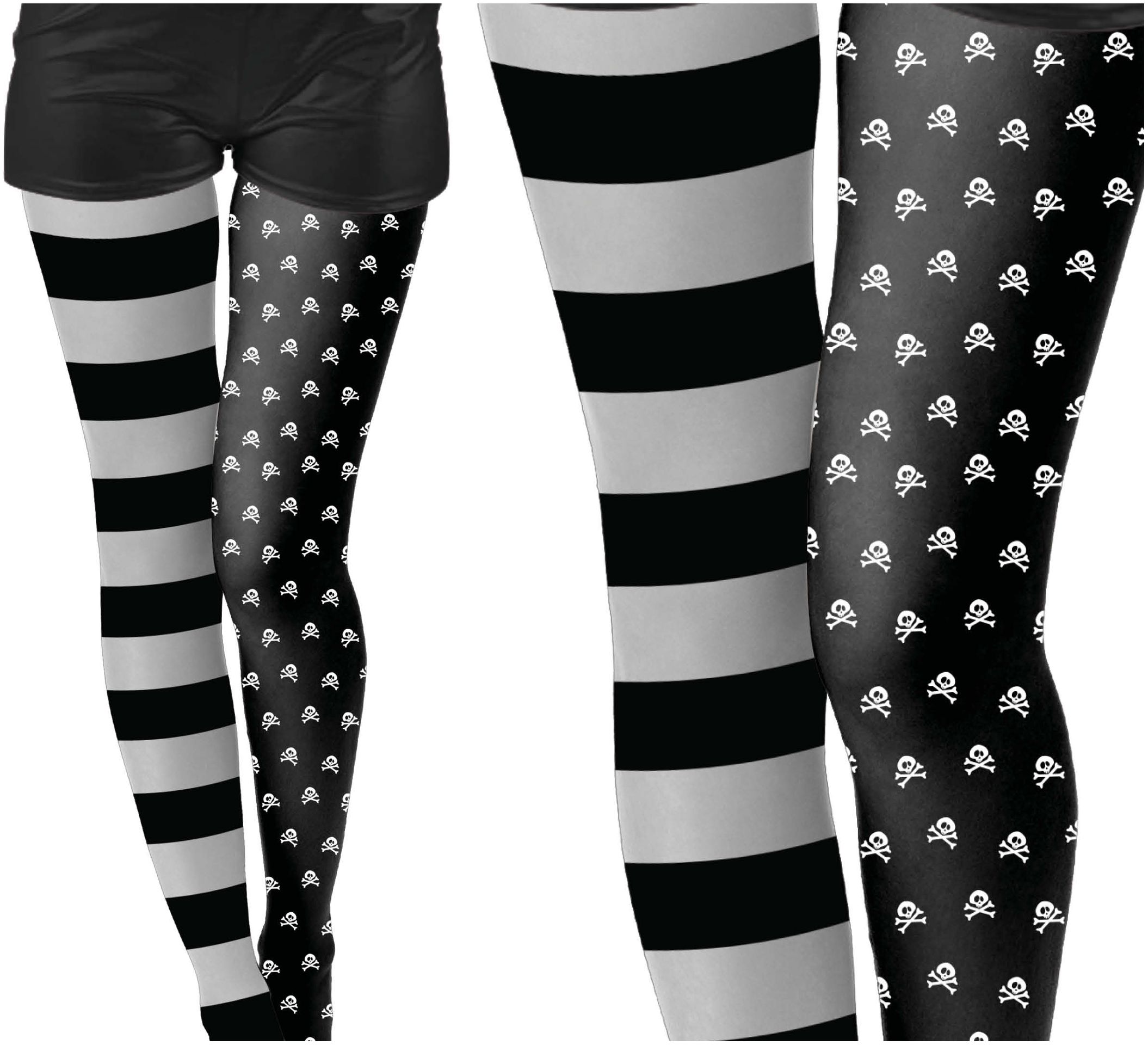 Legging meisjes halloween doodshoofd