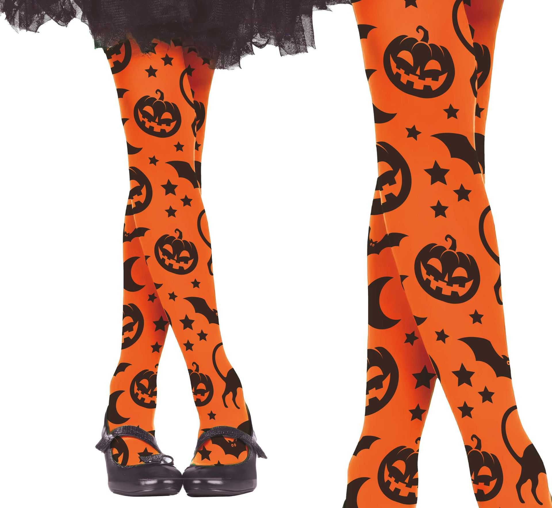 Legging meisjes halloween oranje