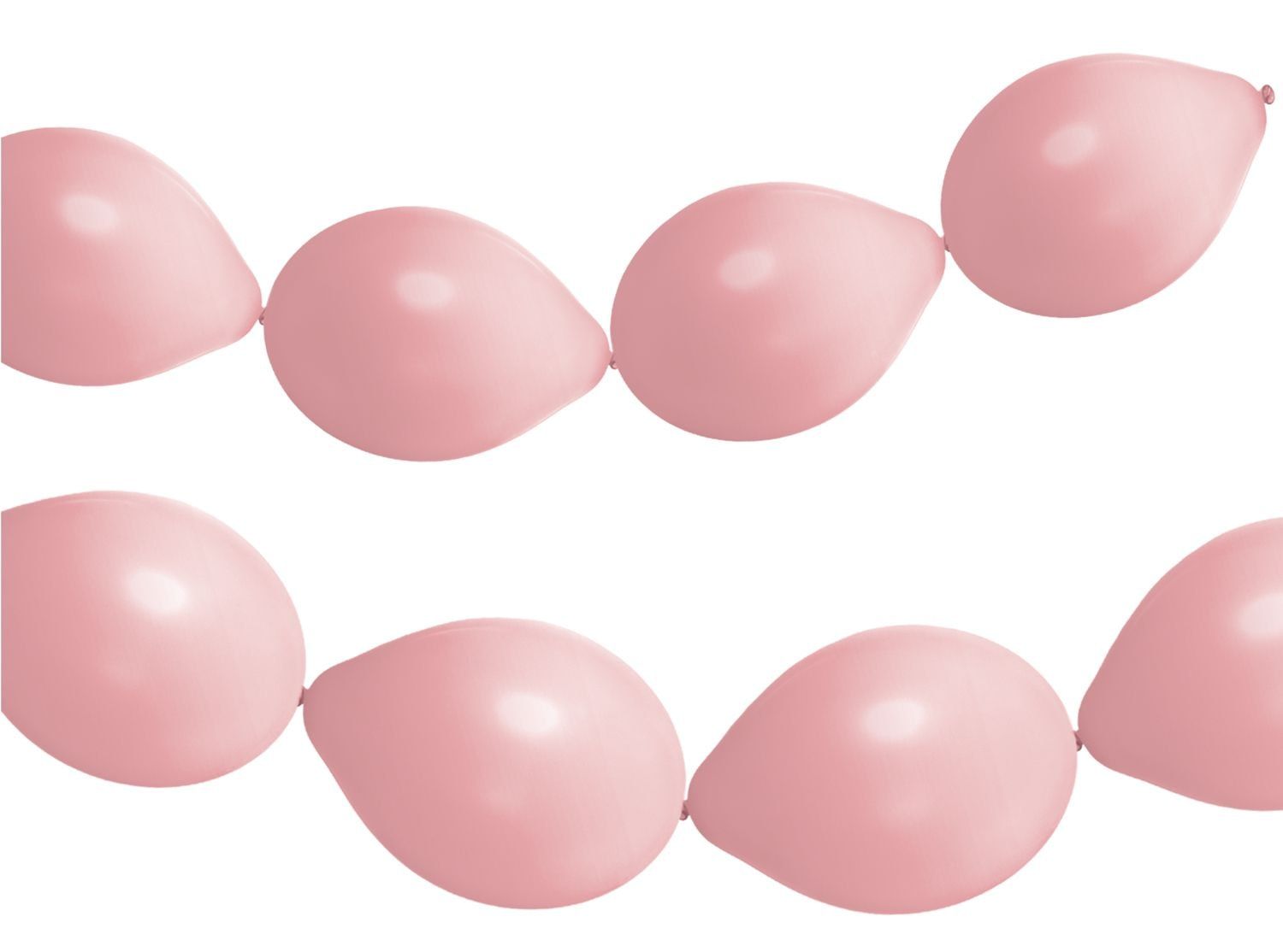 Licht roze ballonnenslinger matte kleur