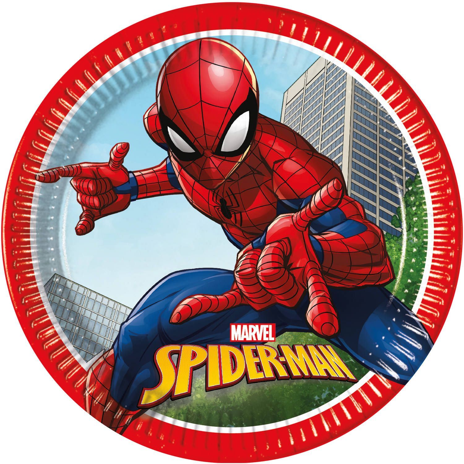 Marvel Spiderman feestbordjes 8 stuks