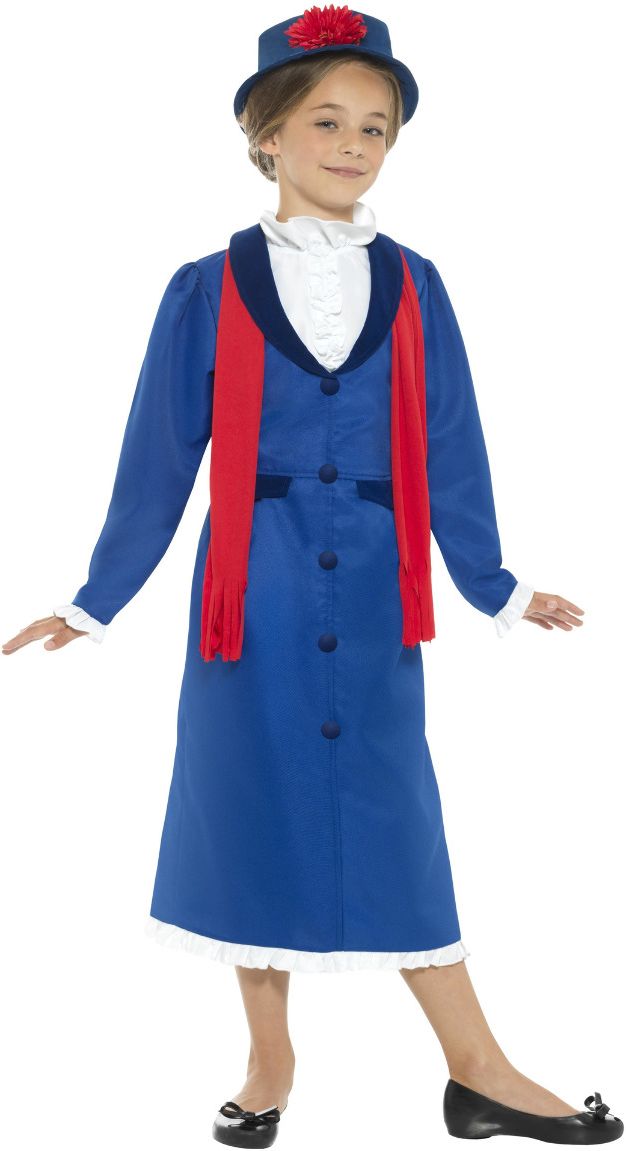 Mary Poppins Nanny Pakje Meisjes Blauw