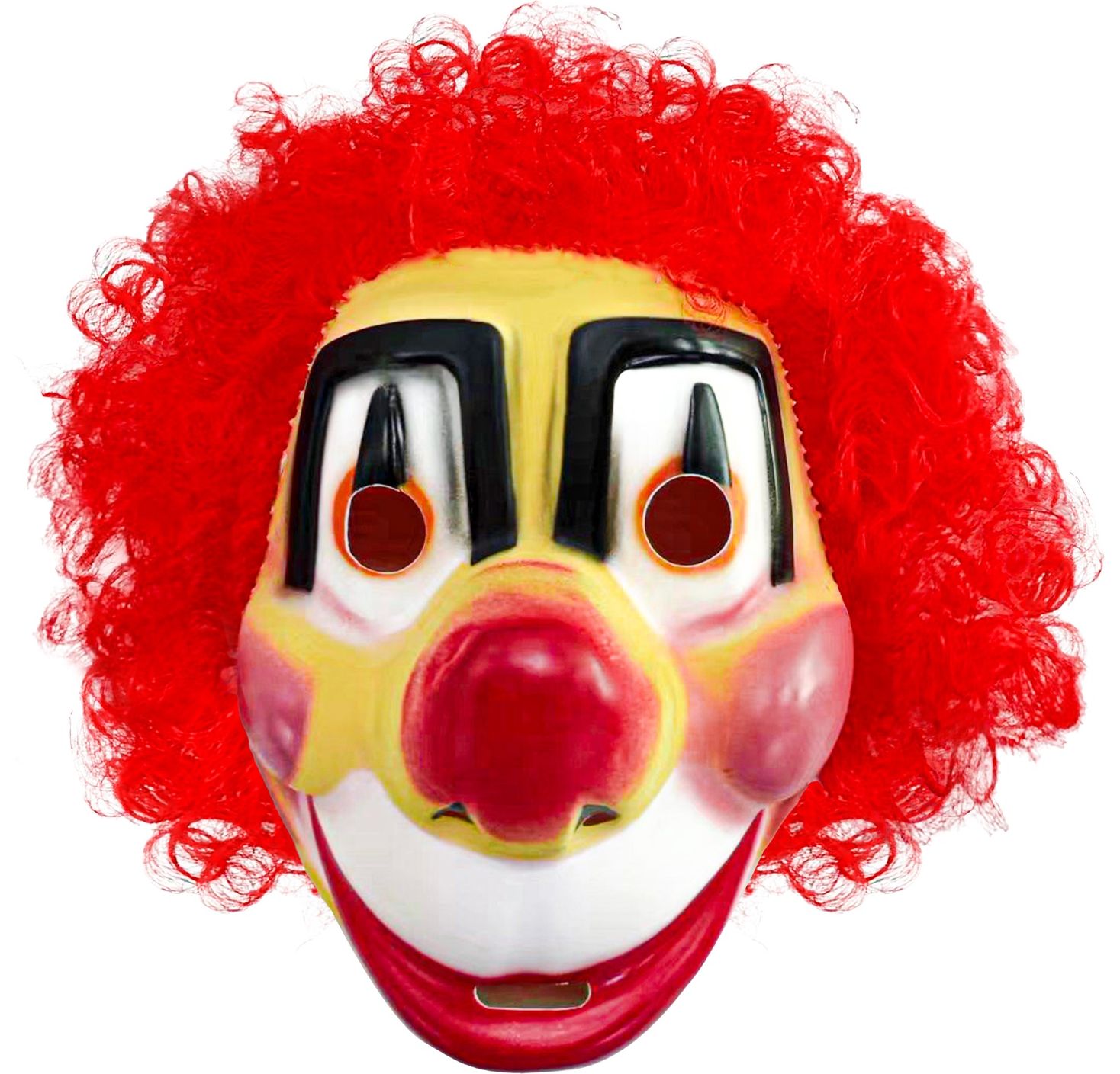 Masker clown met haar kind