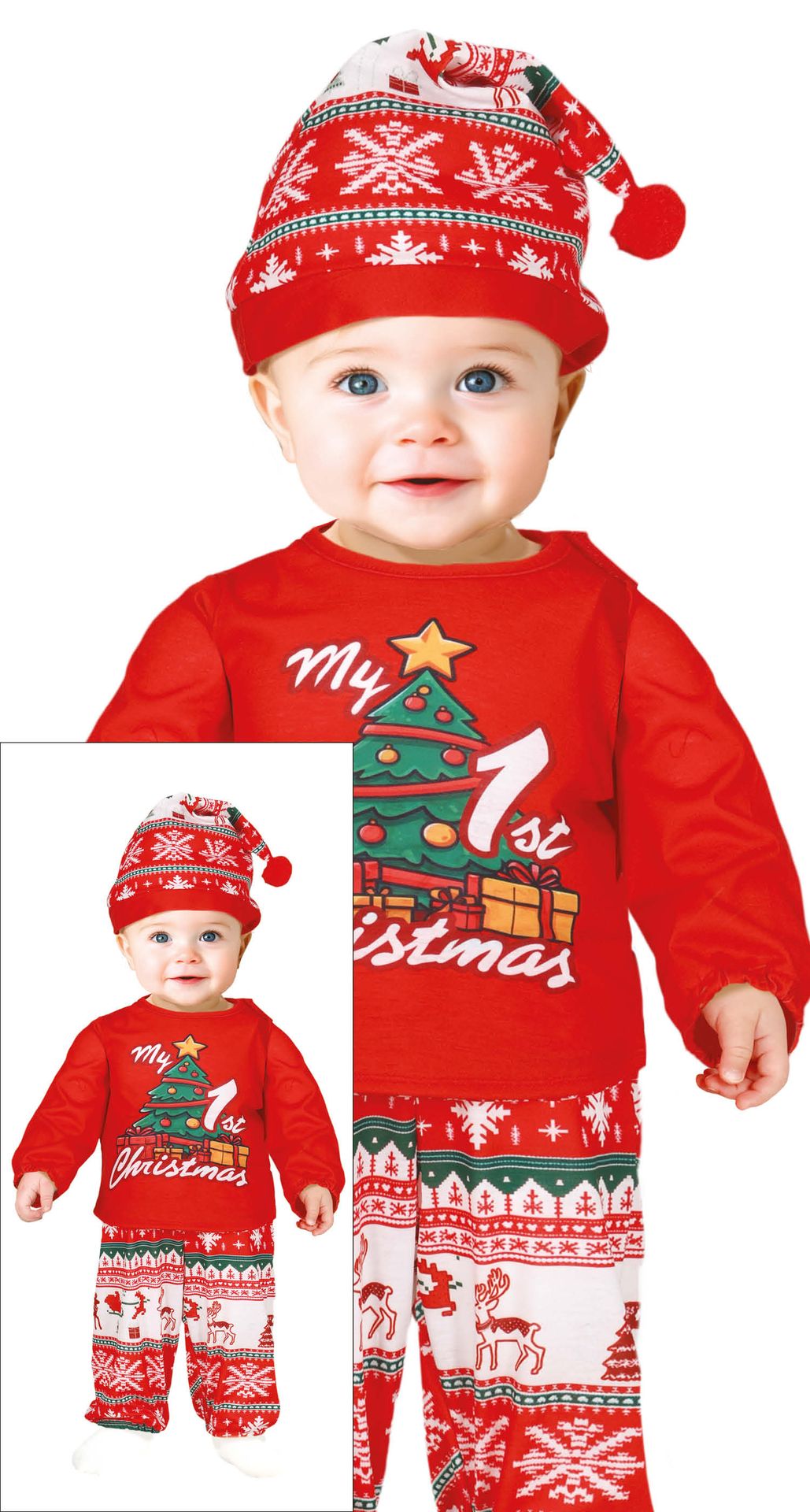 Mijn eerste kerstmis pyjama baby