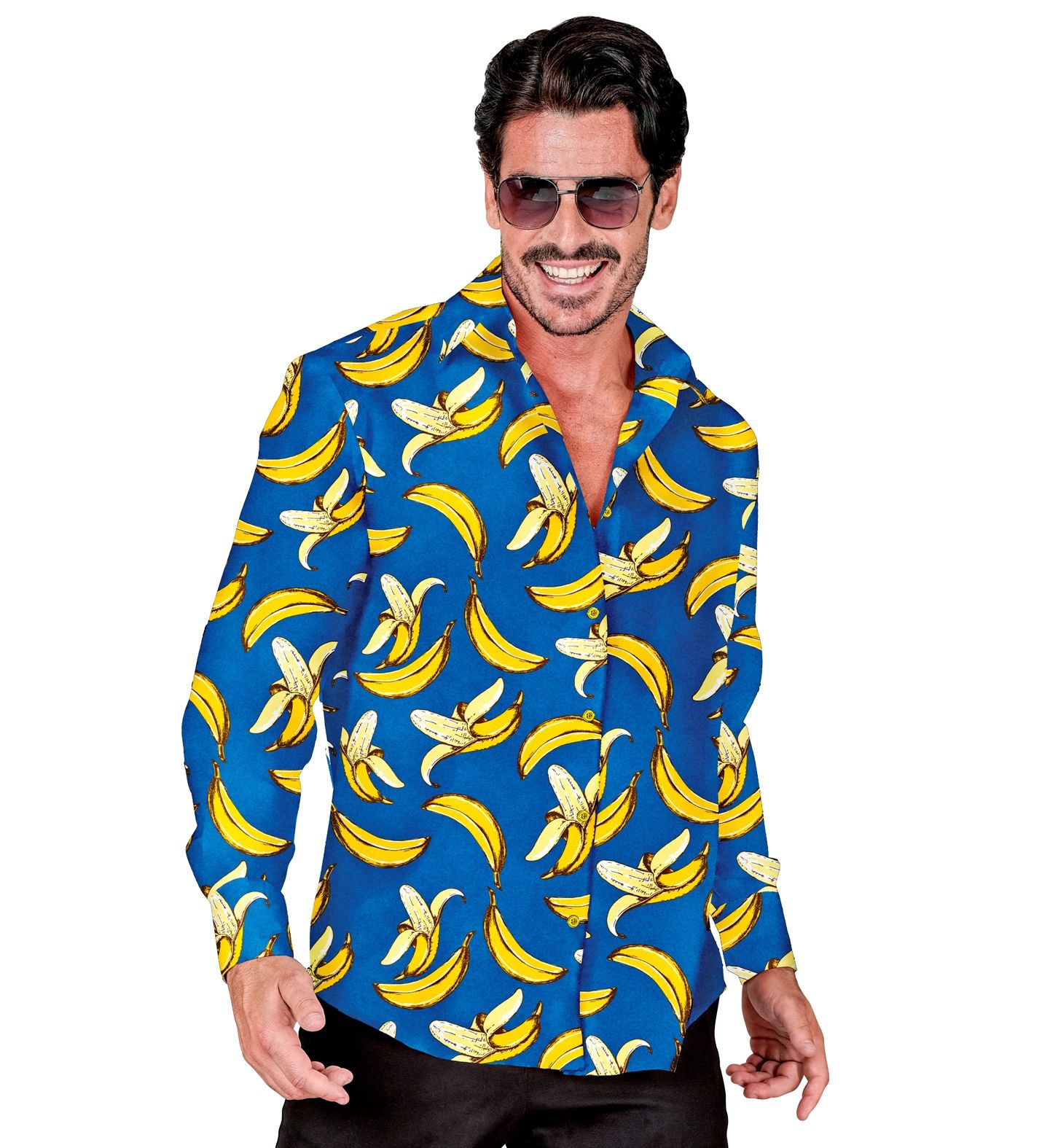 Neon banana blouse mannen