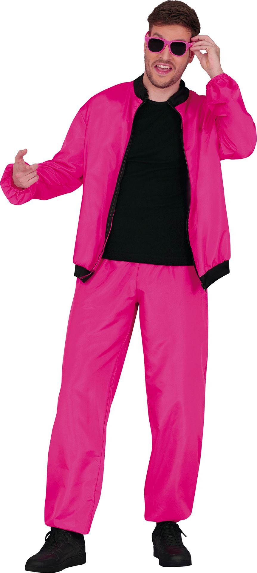 Neon Roze Trainingspak 80's 90's man