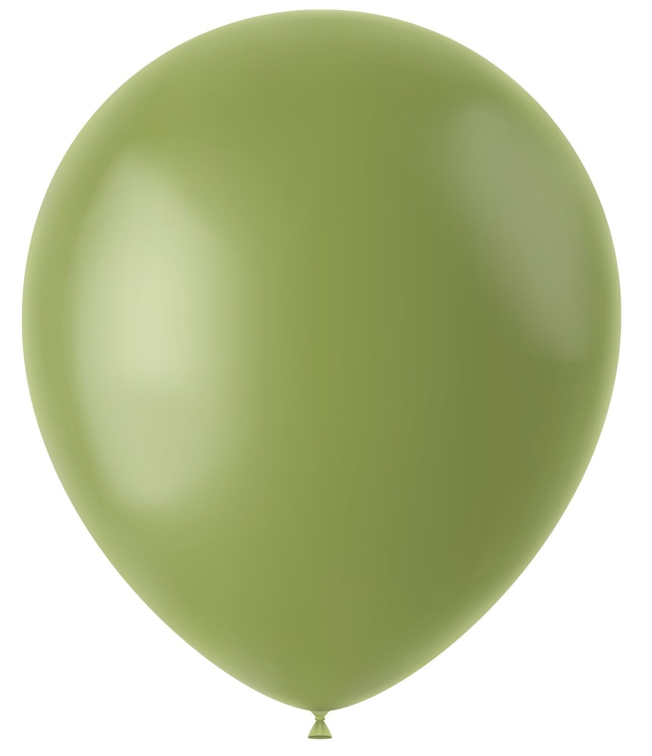 Olijf groene ballonnen matte kleur 50 stuks