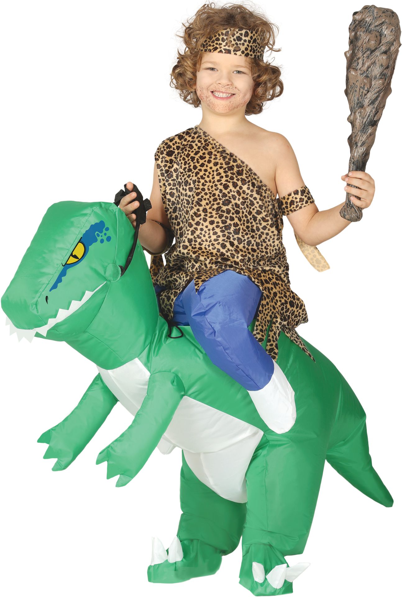 Opblaasbare dinosaurus outfit kind