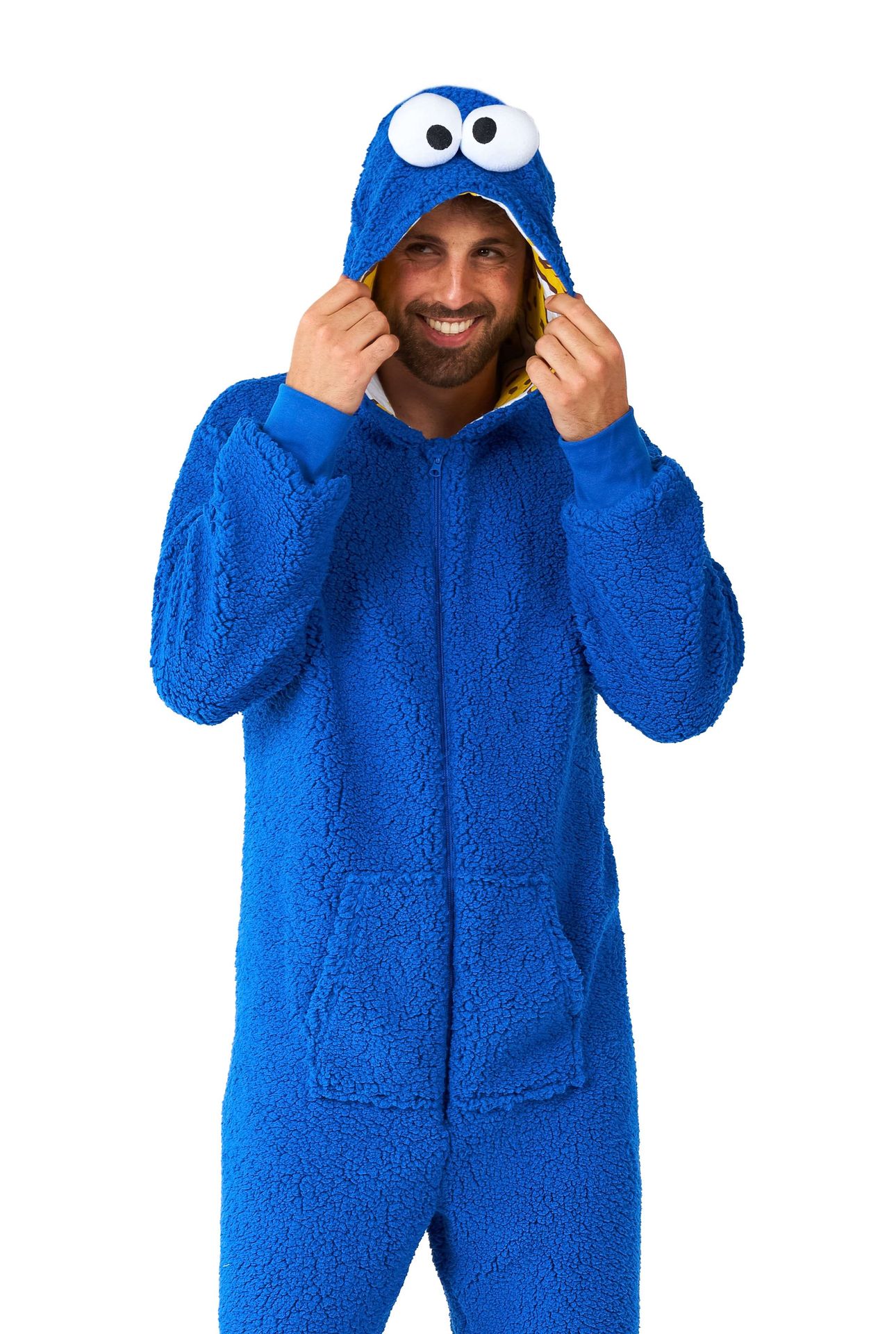 Opposuits Adults' Onesie Cookie Monster Blauw