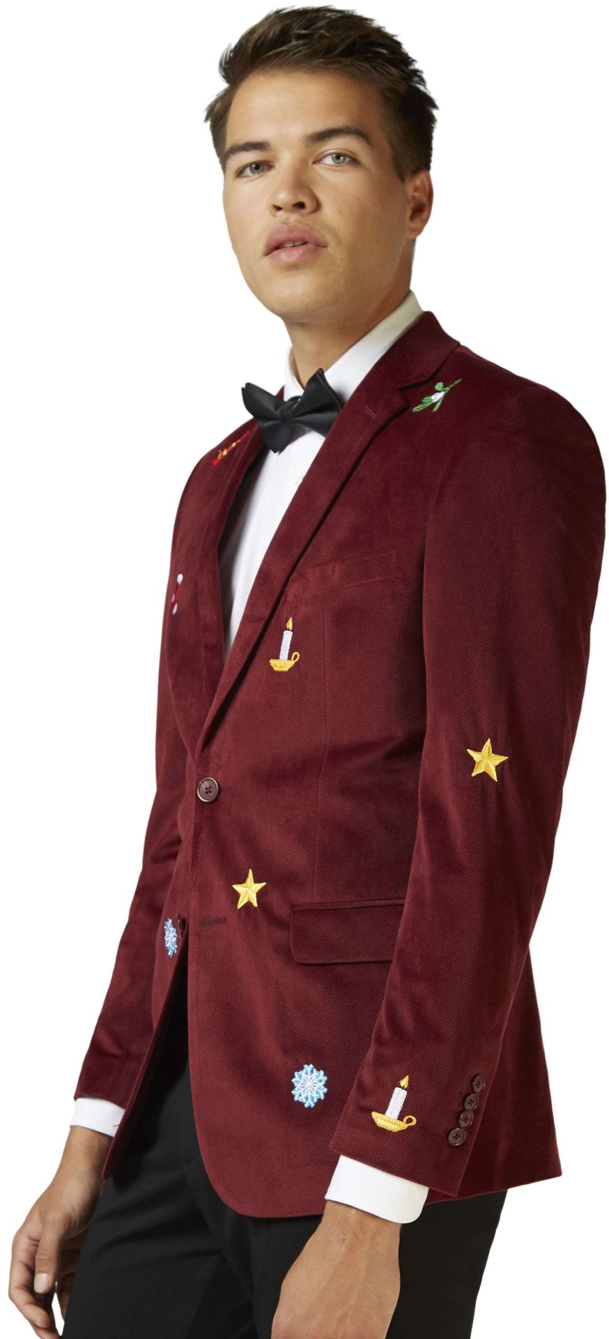 Opposuits Deluxe Men's Colbert Christmas - X-mas Deep Burgundy