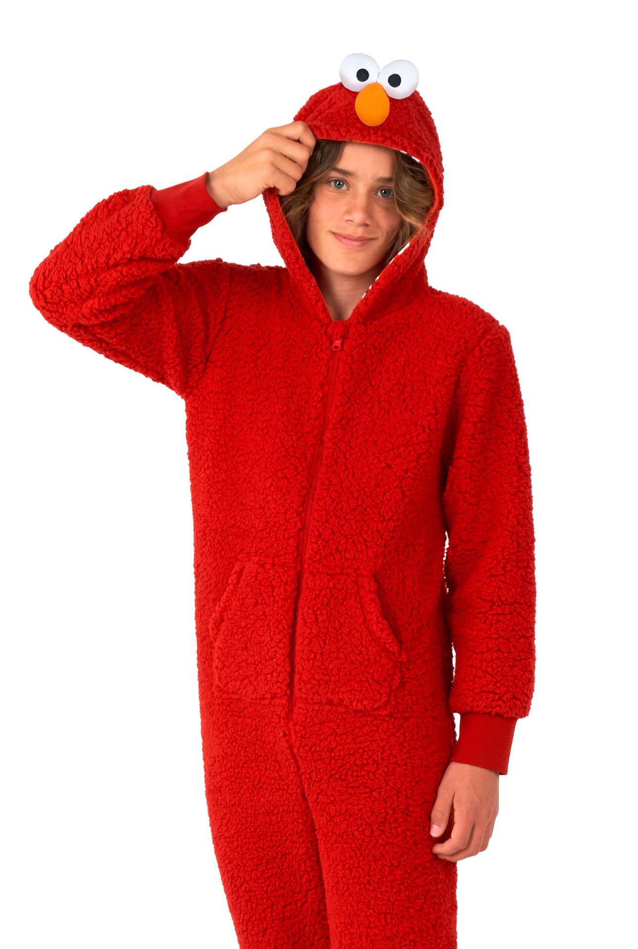 Opposuits Kids' Onesie Elmo Rood