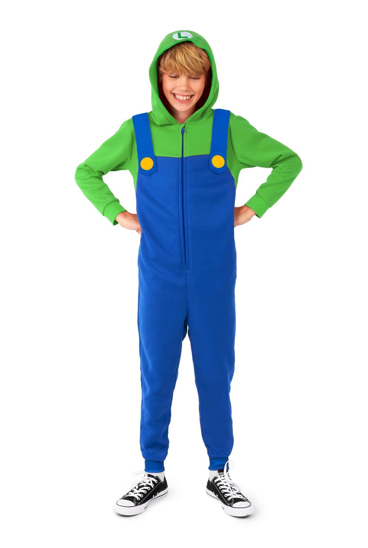 Opposuits Kids' Onesie Luigi Blauw