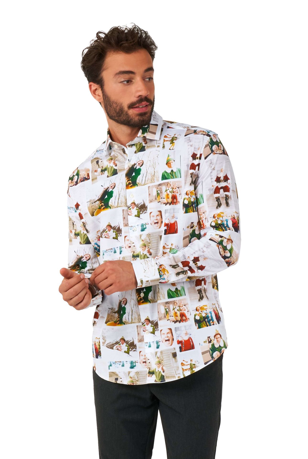 Opposuits Men's Shirt Elf™ Christmas Wit