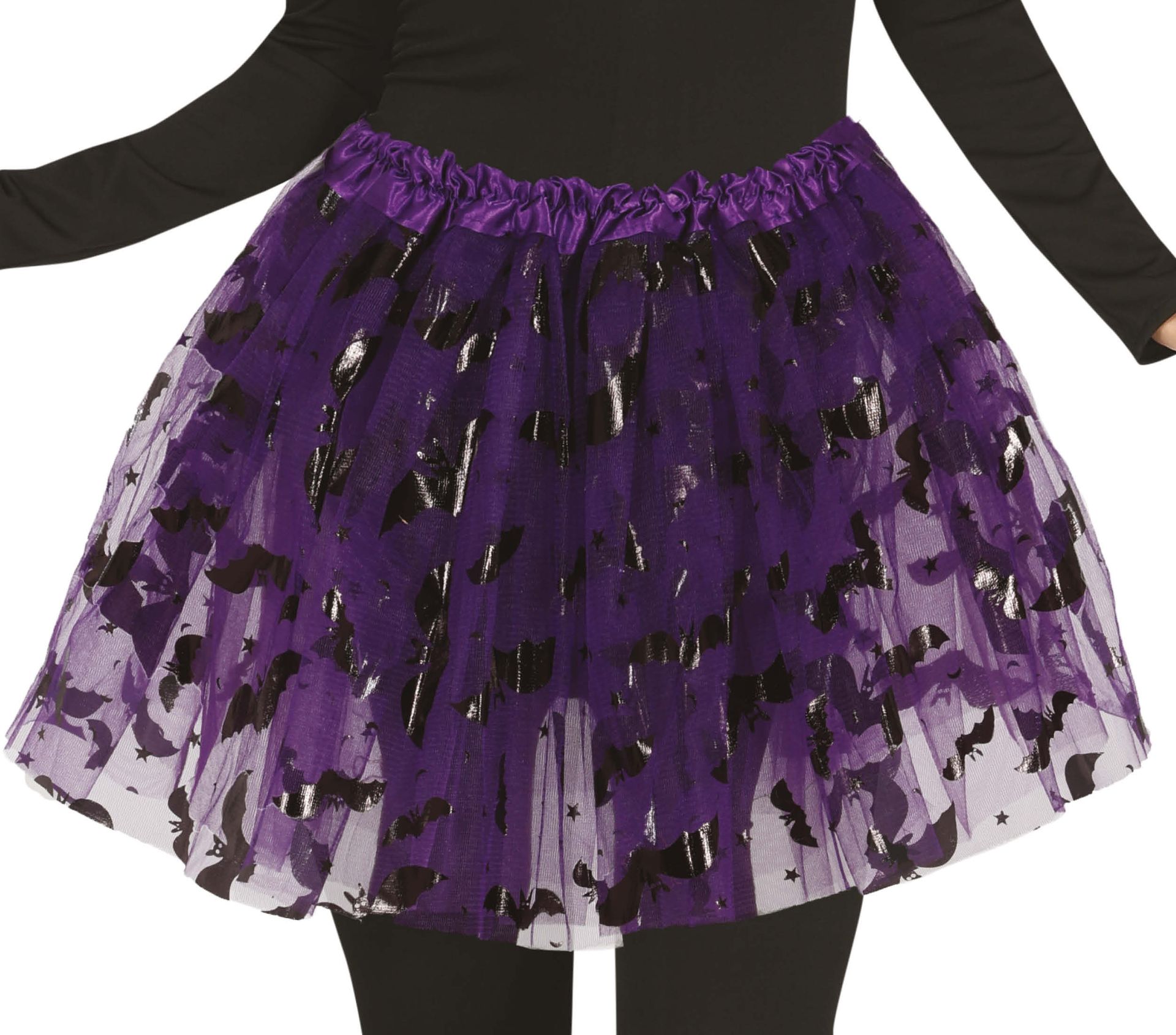 Paarse tutu vleermuis dames 40 cm halloween