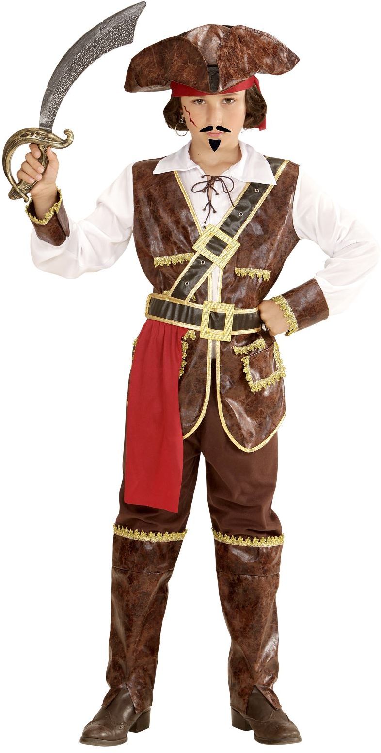 Knop Belichamen Spelen met Piraten kostuum kinderen | Feestkleding.nl