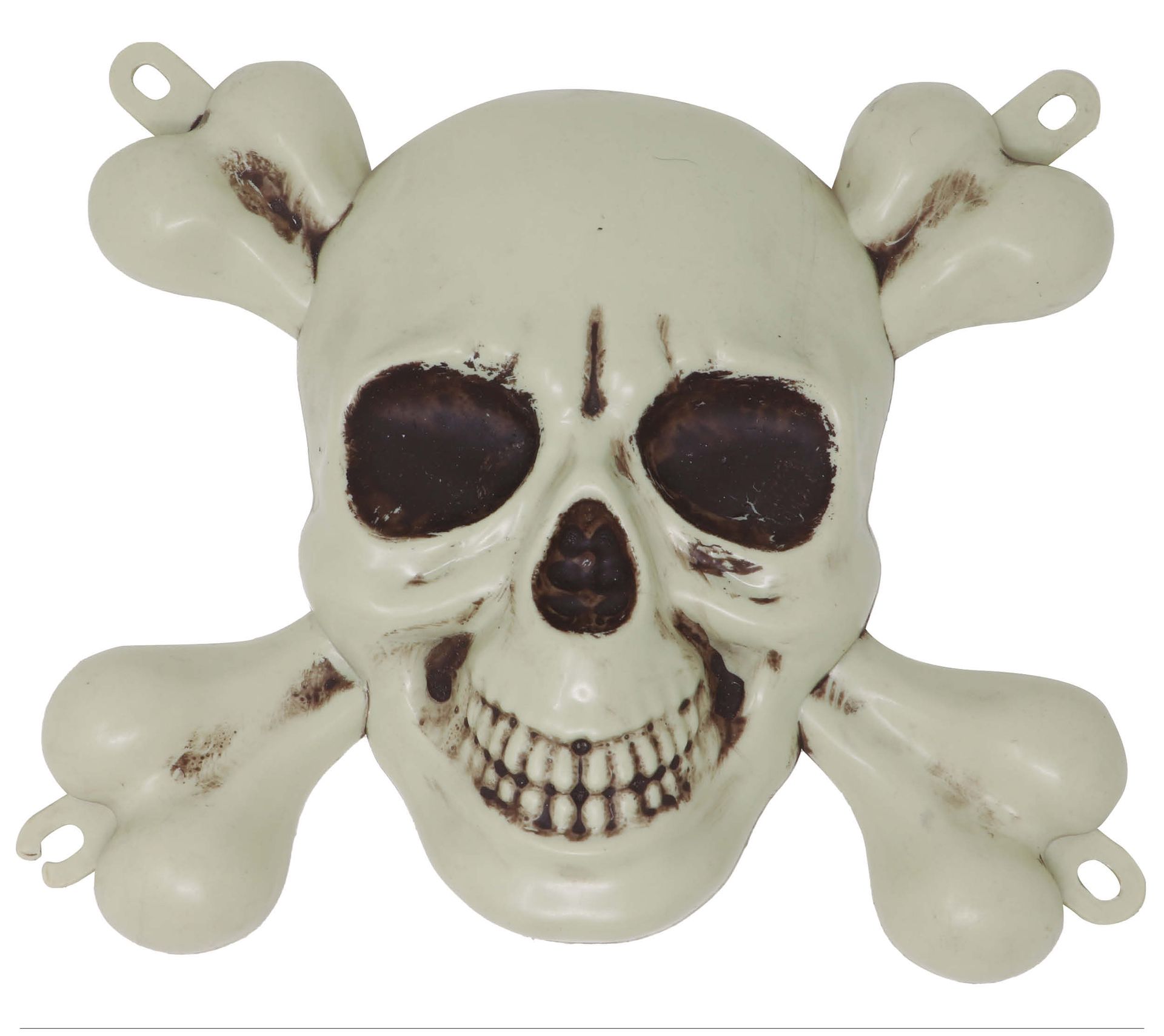 Piraten schedel met botten 25 x 30 cm halloween