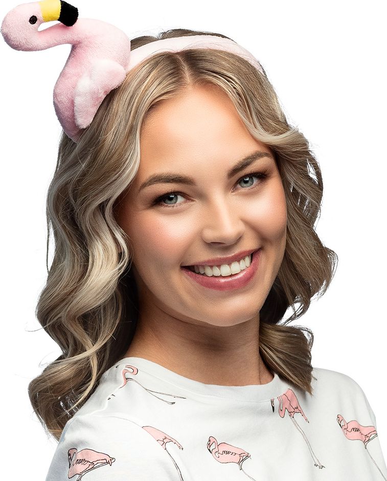 Pluche Flamingo Diadeem