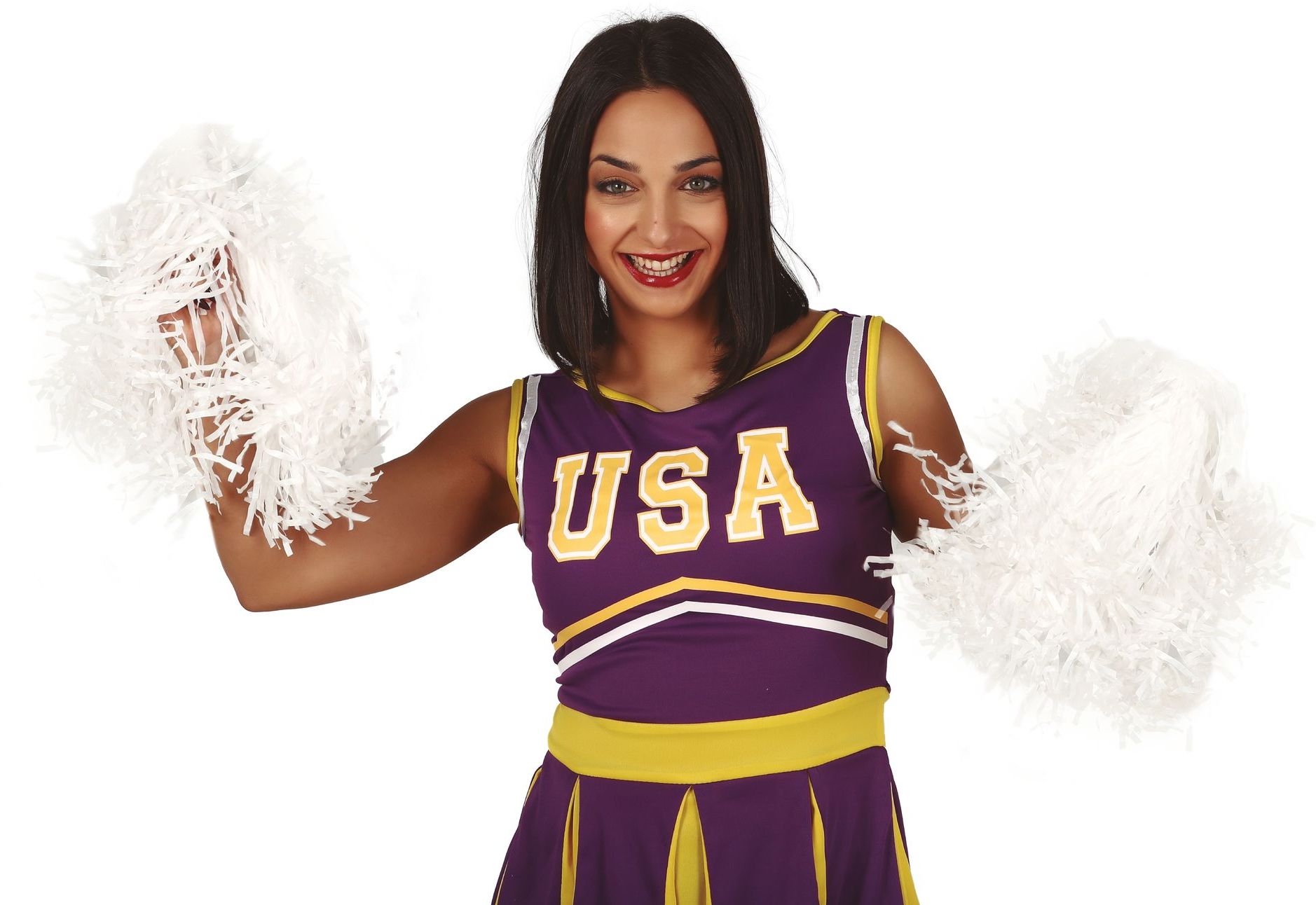 Pom pom cheerleader wit