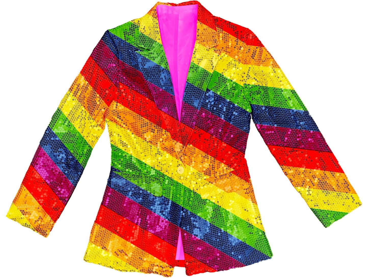 Pride regenboog pailletten colbert vrouwen