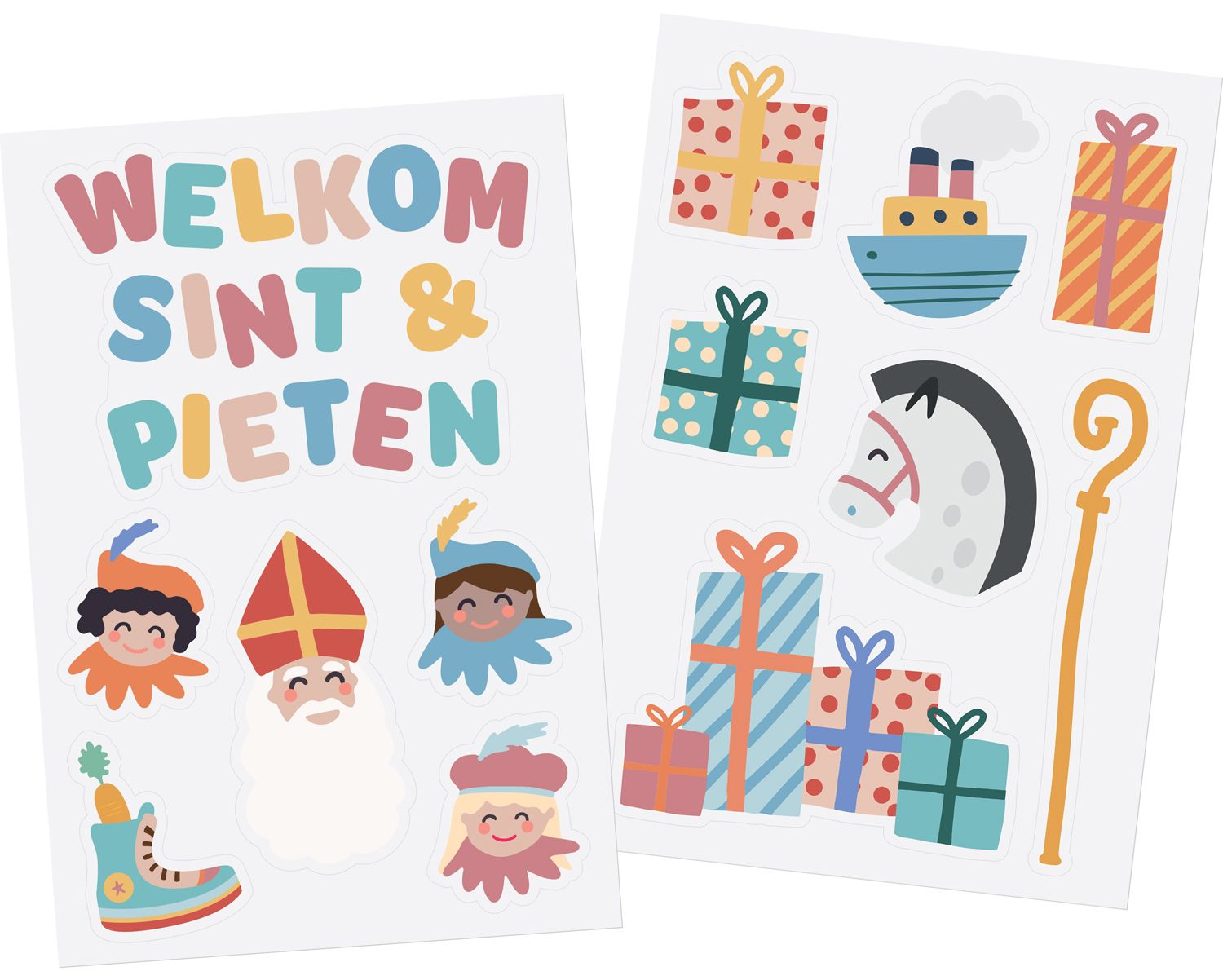 Raamstickers Welkom Sinterklaas - 13 stuks