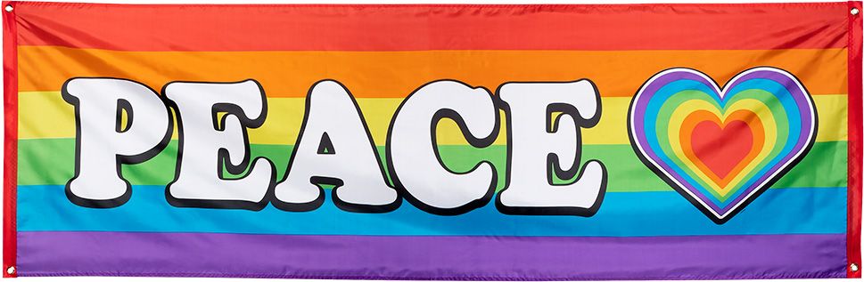 Regenboog peace banner gaypride