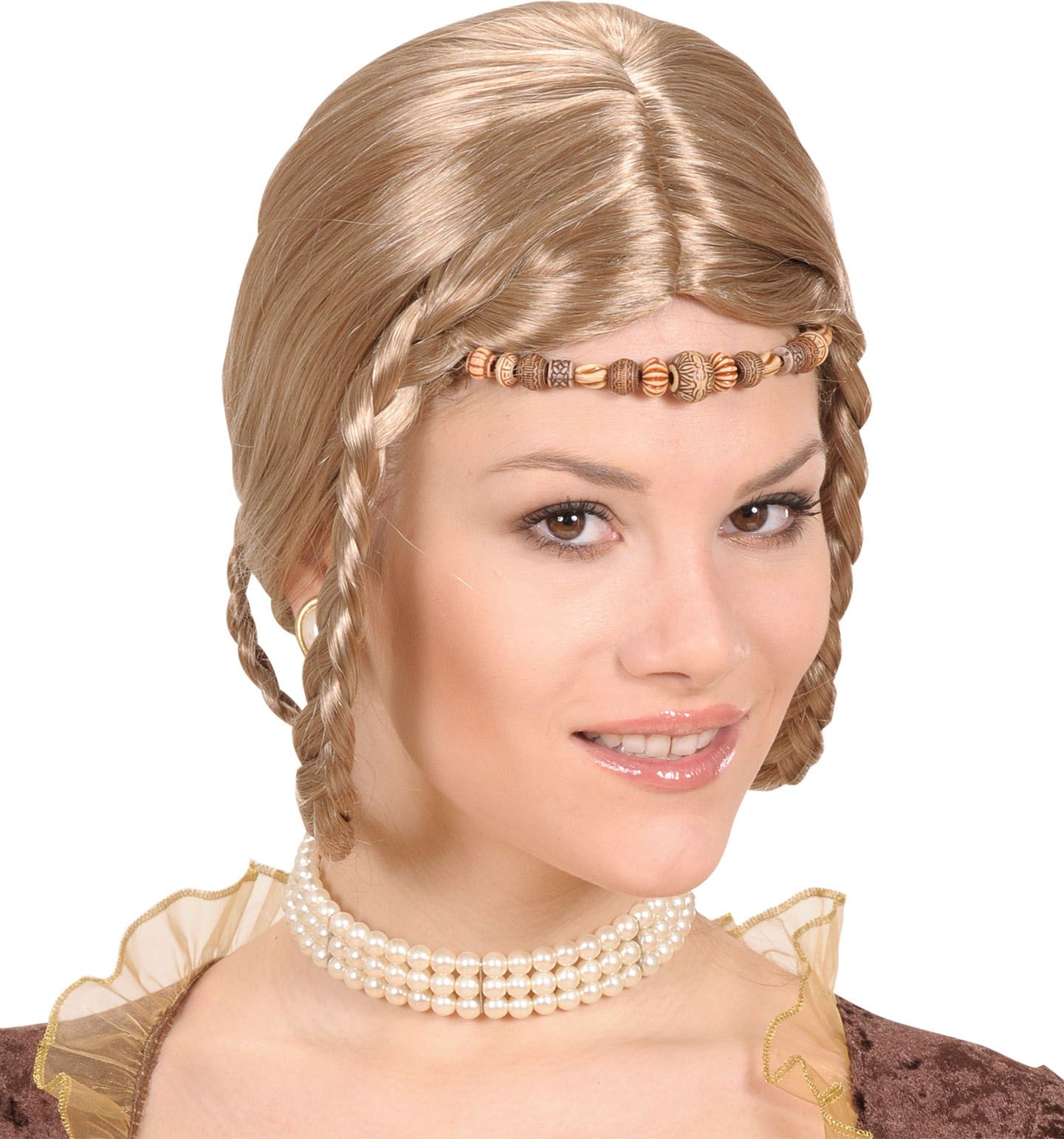 Renaissance prinses pruik blond