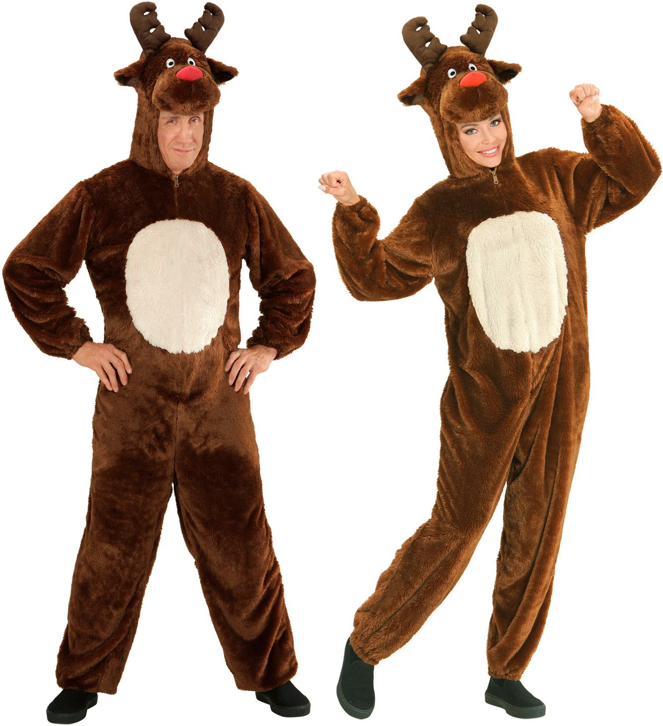 Rendier Rudolph onesie volwassen