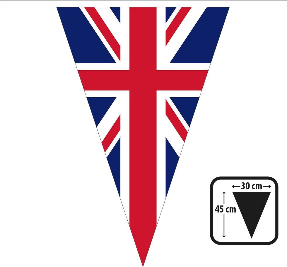 Reuzenvlaggenlijn Union Jack 10m