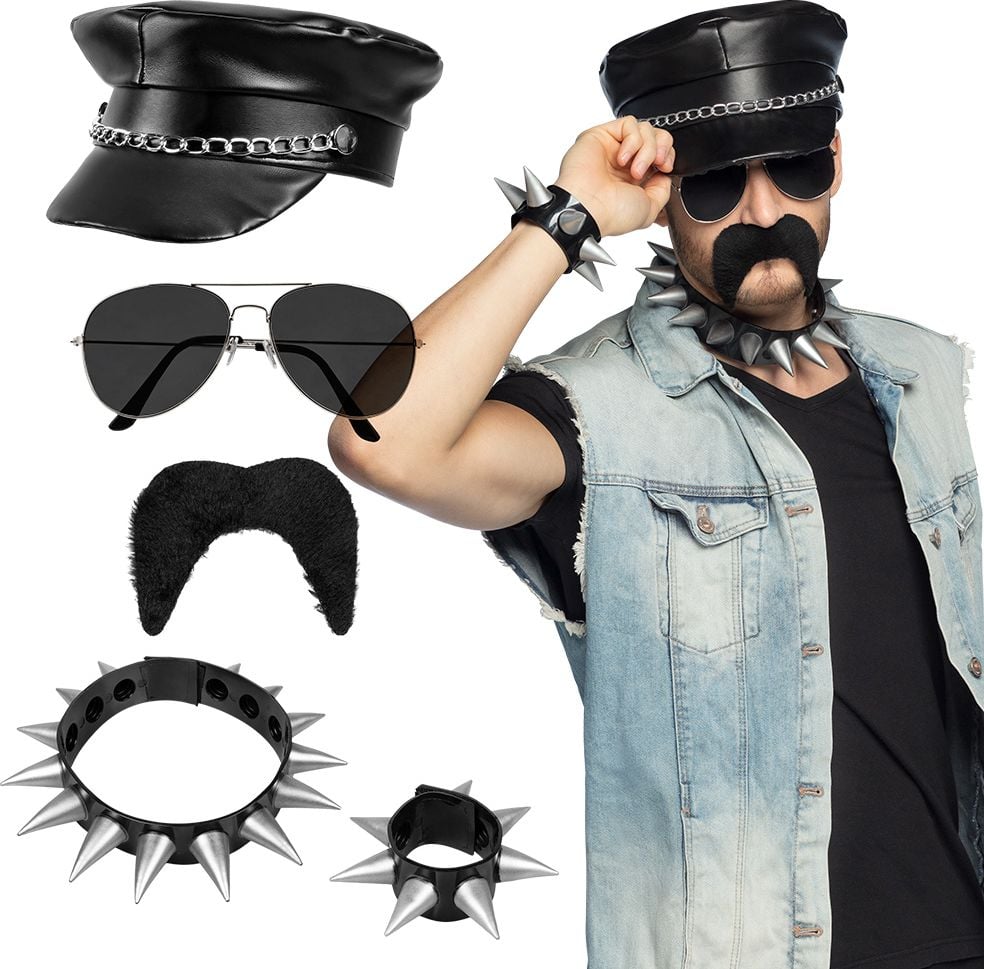 Rocker & Punk Accessoireset 5-delig