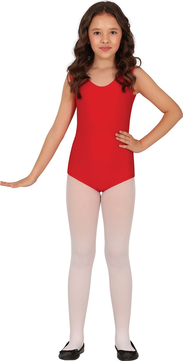 Rood Mouwloos Maillot Meisjes