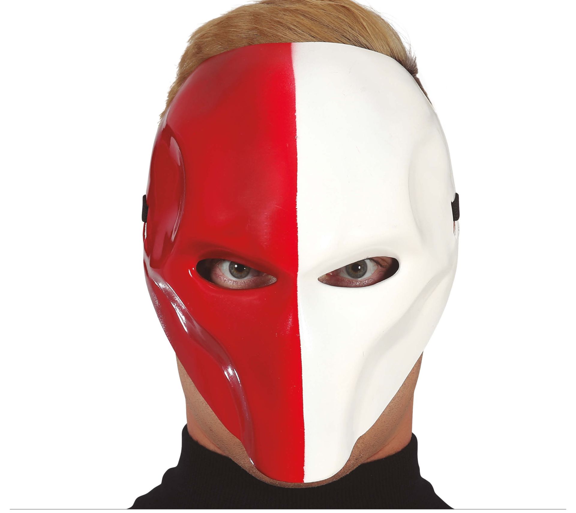 Rood wit masker halloween