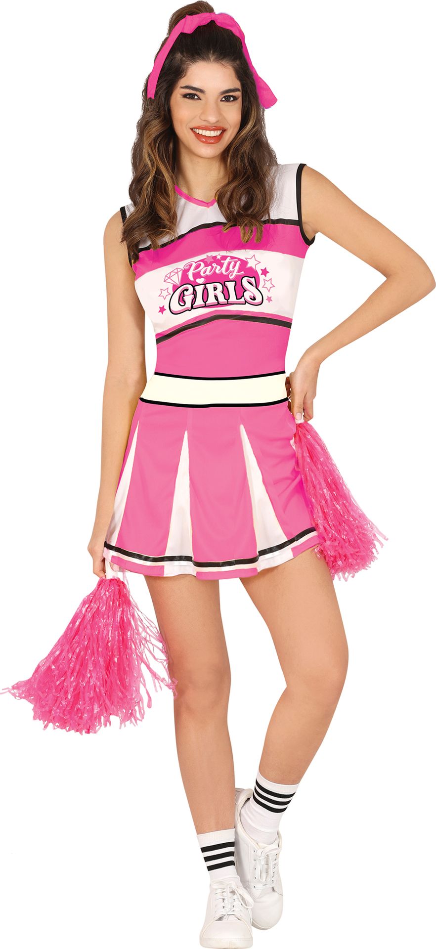 Roze Witte Cheerleader jurk dames