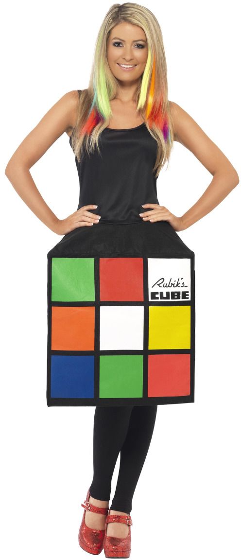 Rubik's kubus dames outfit