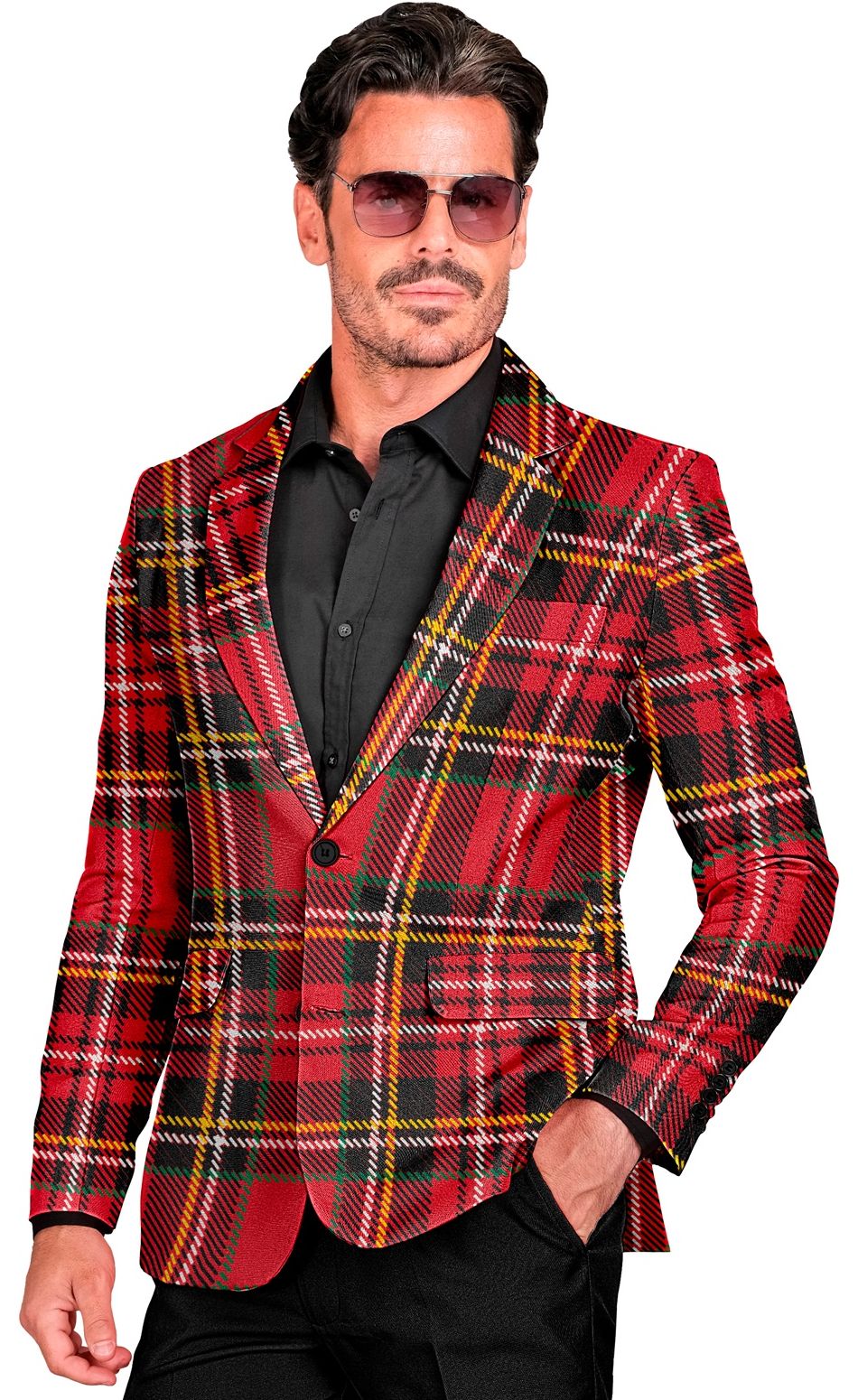 Scotse tartan jasje rood mannen