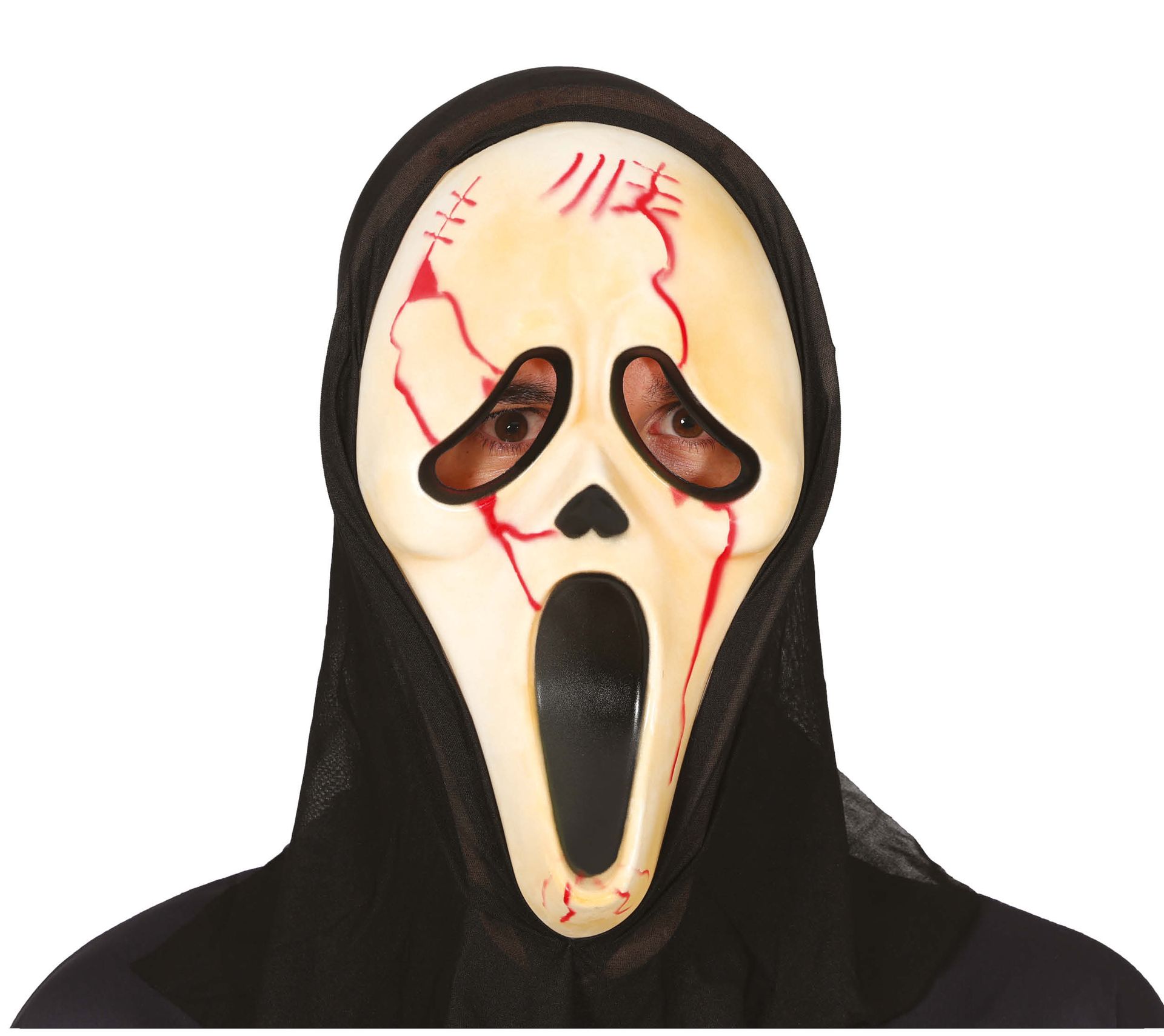 Scream masker met kap halloween