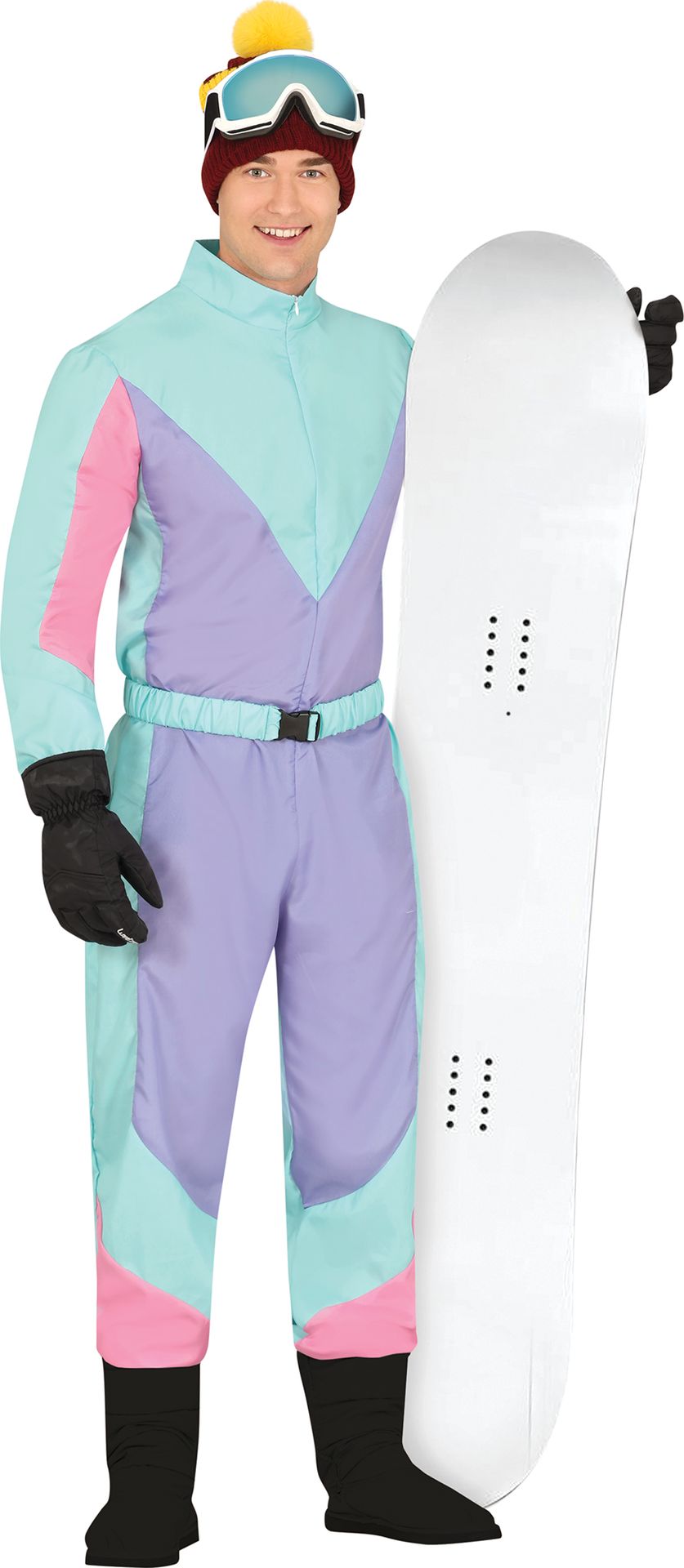 Ski Outfit Kostuum Heren Retro