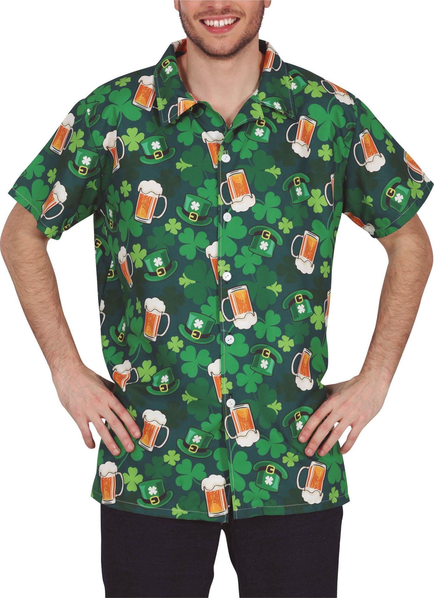 Smaragdgroen St. Patrick's T-shirt Mannen