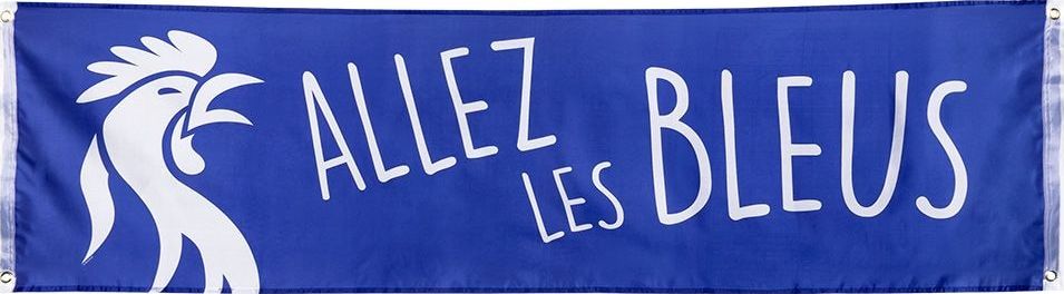 Spandoek 'Allez les Bleus' 180cm