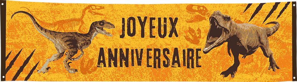 Spandoek T-Rex Joyeux Anniversaire 180cm